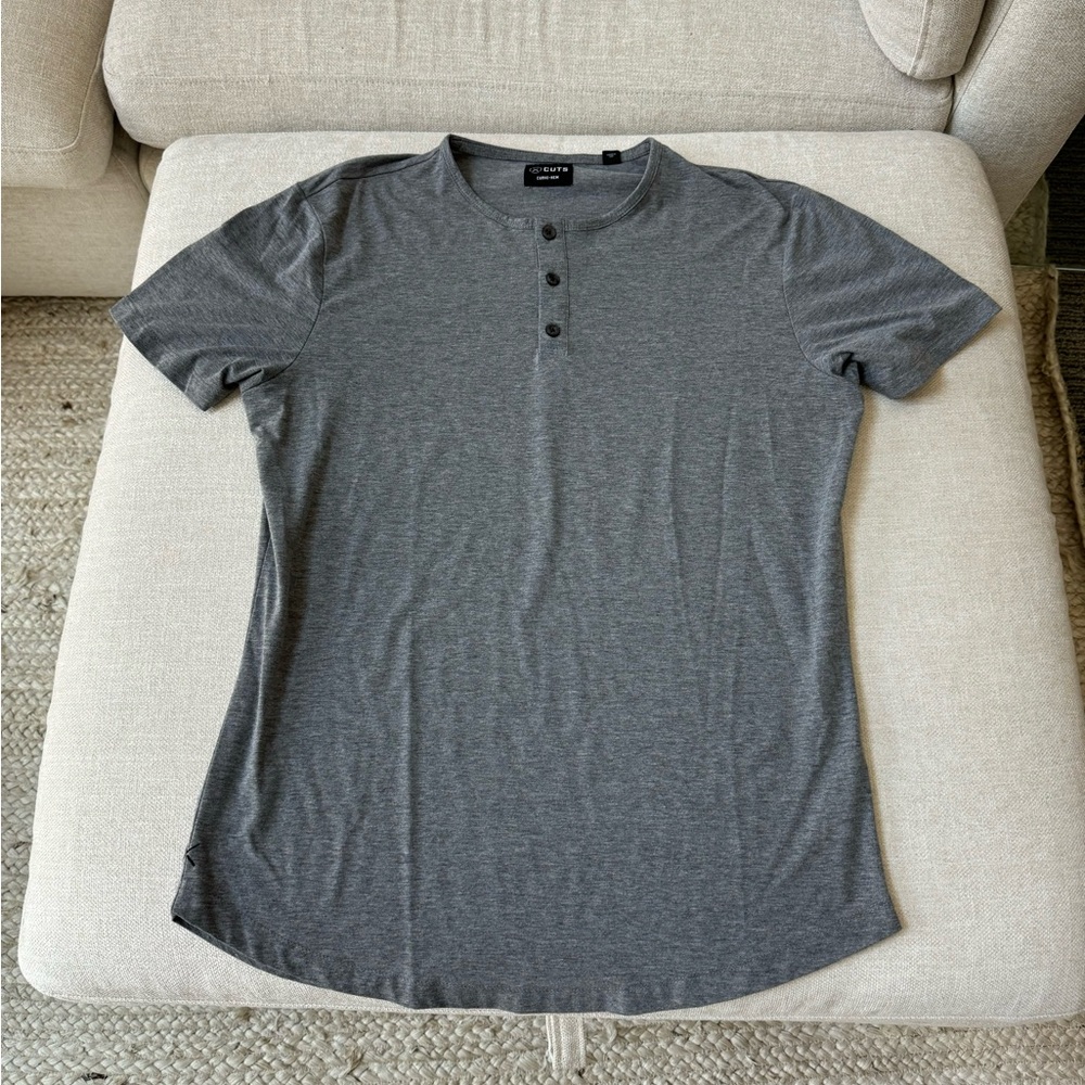 Cuts Curve hem Henley